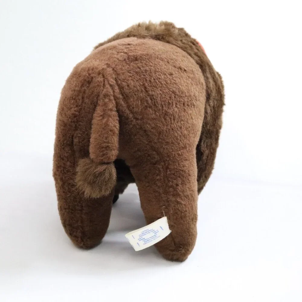 Animal Fair Buffalo Plush‎ Vintage 1970’s Kleinhans Santa Hat Christmas NY Retro